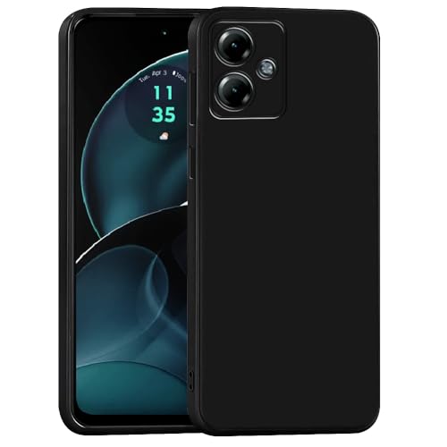 Image of Back Cover for Motorola Moto G54 5G /G54 Power 5G | Full Camera Protection | Premium Liquid Silicon Case | Flexible Bumper Case for Motorola Moto G54 5G / G54 Power 5G / G64 5G / G55 5G (Black)