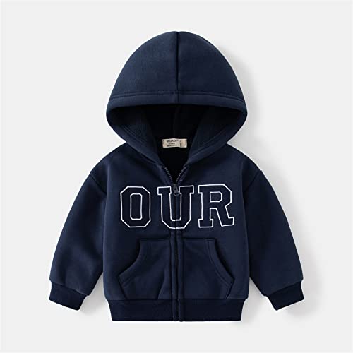 Toddler Baby Boy Girl Fall Clothes Outwear Zipper Hooded Sweatshirt Jacket Lightweight Fleece Coat Jackets2