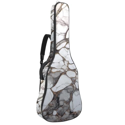 Étui souple pour guitare acoustique 109 cm imperméable avec double sangle et poches de rangement