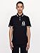Armani Exchange Men's Embroidered Icon Logo Polo Shirt, Navy, L