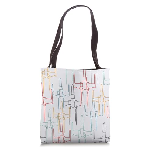 Sac tote bag Star Wars X-Wing Starfighter imprimé rétro en toile coton
