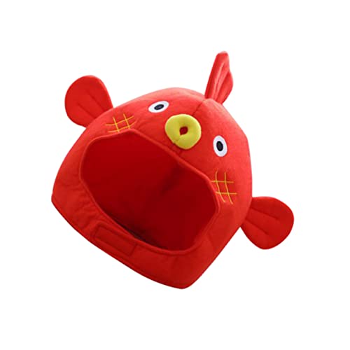 ABOOFAN Bandeau Cosplay Couvre-Chef De Poisson Chapeau De Dessin Animé Puperoni Chapeau De Fête De Noël De Poisson-Globe USMNT De Poisson en Peluche Couvre-Chef