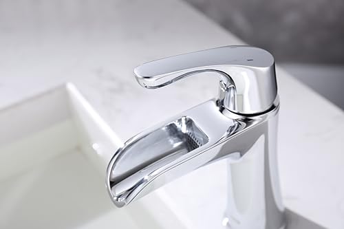 Robinet de salle de bain à un trou unique pour vasque de suite parentale - 5