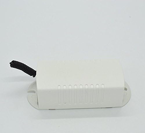 A dalt view of the wireless smart switch with its white plastic cover installed.