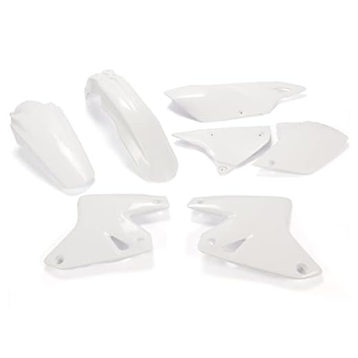 HECASA Plastic Kit Compatible with All Years SUZUKI DRZ400 DRZ400S DRZ400E DRZ400ES DRZ400SM Replacement for 2041080001 White 7Pcs