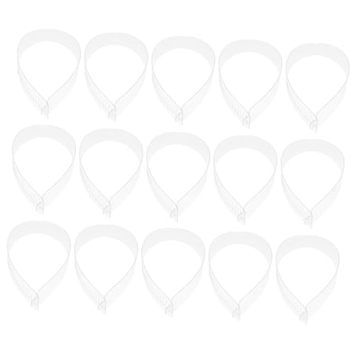 FOMIYES 60pcs Collar Stays Pvc Transparent Fixing Strips for Men's Shirt Collar Support