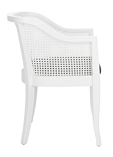 Safavieh Home Rina White Cane And Black Cushion Dining Chair #TOP7