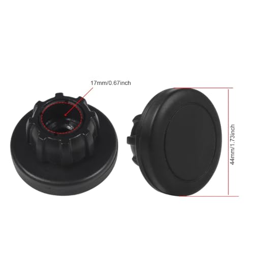 ThtRht 2 Pack Magnetic Phone Holder Mount Magnet and Metal Plate with 17mm Ball Joint Socket Replacement Base for Car Smartphone Stand Air Vent Windshield Dashboard Cradle-Less Stick-On Case