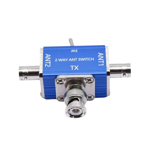 Conmutador coaxial de antena CB y Ham de 2 vías con conector BNC de 100W y 1 a 30 MHz 4