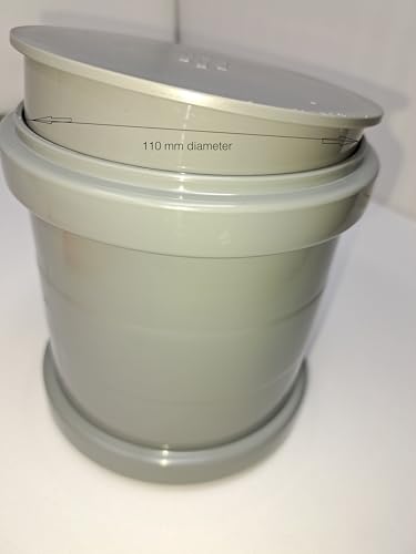 Soil Pipe Cap 110 mm Inlet - Push Fit - Sewerage - Waste - Grey - Stop end