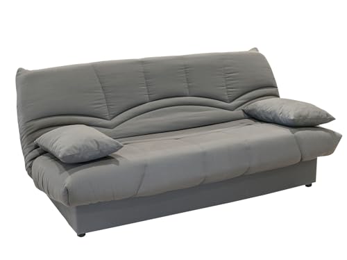 Proconfort Clic Clac Veneza Canapé-Lit Convertible, Gris, Noir, Motif New York, avec 2 Coussins...