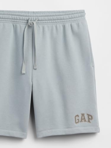 Image of Gap Men Embroidered Standard Fit Mid Rise Shorts