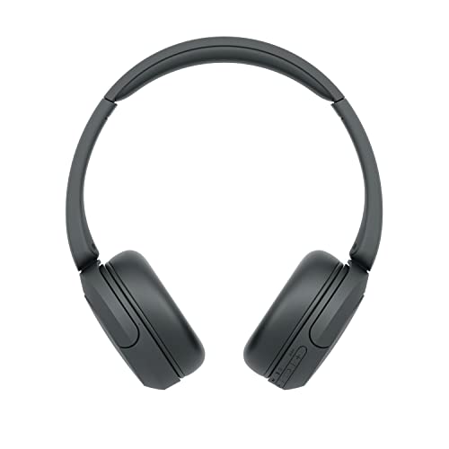 Sony WH-CH520 Kabellose Bluetooth-Kopfhörer - bis zu 50 Stunden Akkulaufzeit mit Schnellladefunktion, On-Ear-Modell - Schwarz