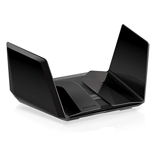 Netgear RAXE500 WiFi 6E Tri-Band WLAN | AXE11000 12-strumieniowy | prędkość do 10,8 Gbit/s | 6 GHz | zasięg do 200 m²