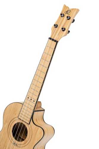 Ukulélé Ténor électro-acoustique Ortega Guitars – Série Bamboo – avec housse Deluxe – bambou (RUNAB-TE) - Les Beatles, Paul McCartney, John Lennon, RIngo Starr, George Harrison Ukulélé Ténor électro-acoustique Ortega Guitars - Série Bamboo - avec housse Deluxe - bambou (RUNAB-TE) – Image 7