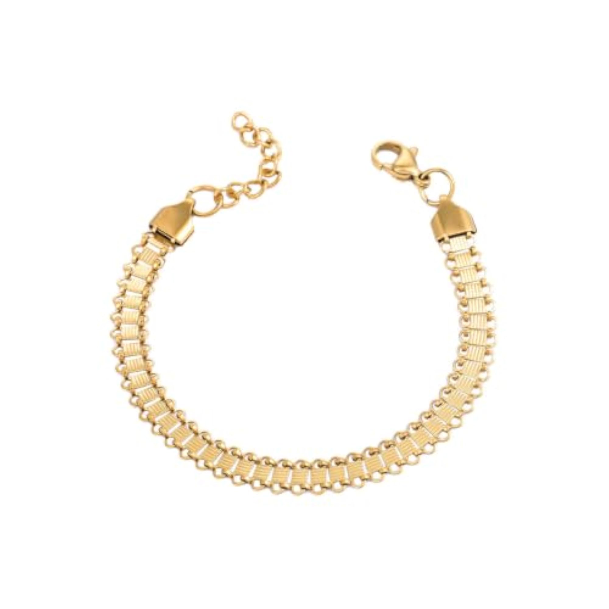 Men's Aurum Ladder Chain Bracelet, Stylish Hand Band