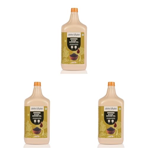 Image of Anveshan Wood Pressed Black Sesame (Gingelly Oil) - 5L | HDPE Can | Kacchi Ghani /Chekku| Unrefined, 0 trans fat & Chemical free| Goodness of Omega 6 & Authentic Seed Flavour| Helps Lower Cholesterol