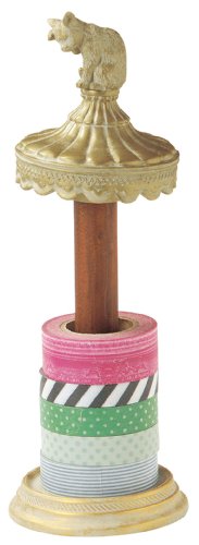 Support masking tape tree chat Seto Craft en résine peinte main