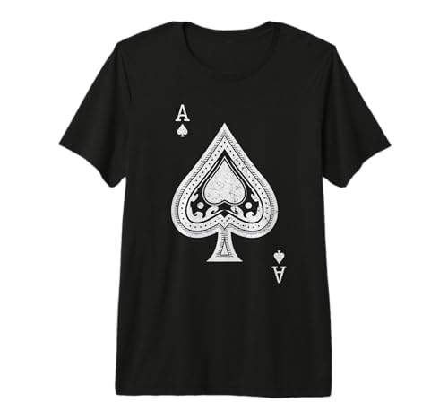 Ace of Spades Shirt for Men & Women White Print T-Shirt
