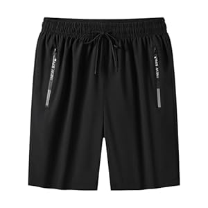 Generisch Sleep Shorts Men’s Shorts Breathable Ice Silk Athletic Loungewear Beachwear Sporty Outdoor Clothing Trousers Men M