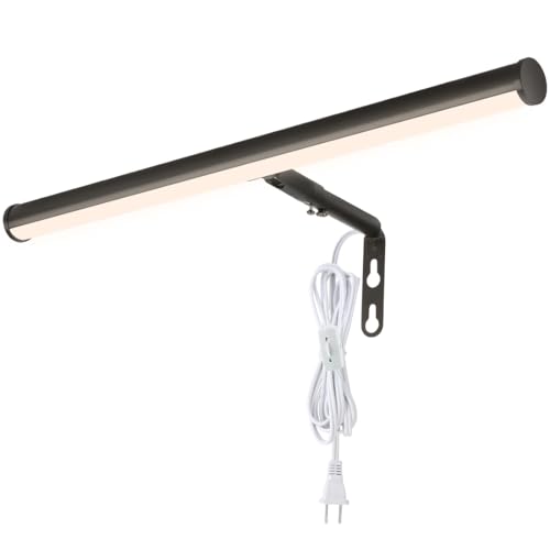 Xbuyee Plug in LED Picture Lights for Paintings, 16inch 3000K Adjustab