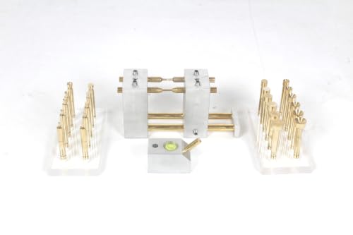 Image of Lapidary Faceting Combo Kit: Transfer Jig, Angle DOP, 22 Brass DOP Sticks for Lapidaries and Gemstone Faceting