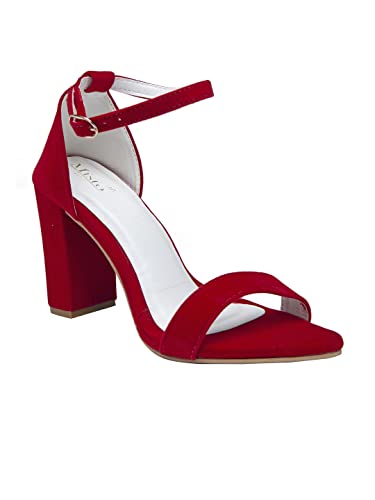 Image of Misto Women's and Girl's Formal Casual Suede Leather Block Heel Sandal