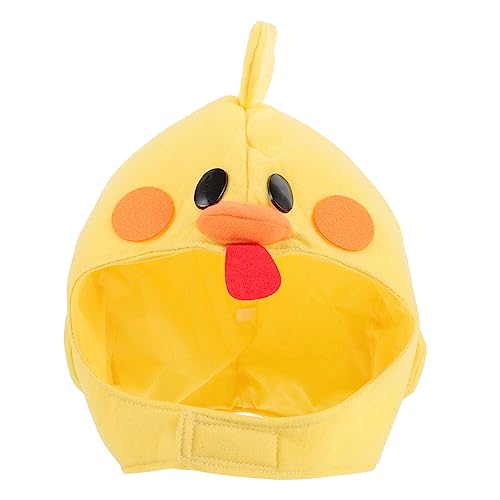 Chicken Headband Plush Hat for Kids - Chick Cosplay Animal Mask, Feeder Hats, Tiara Accessories for Halloween