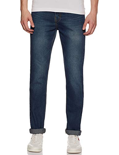 Amazon Brand – Symbol Men’S Relaxed Fit Jeans (Ad-Rn-430_Dark Blue Tinted_28)