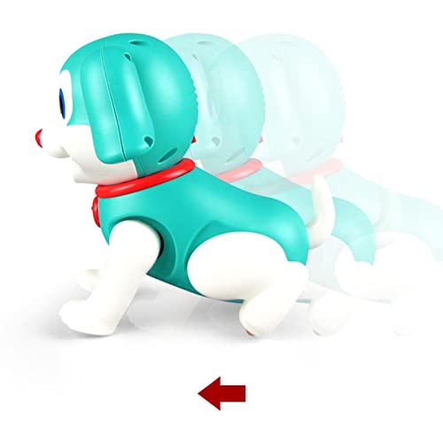 Brinquedo de bebê andando - Brinquedo em forma de cachorro fofo com abanando | Brinquedo de engatinh