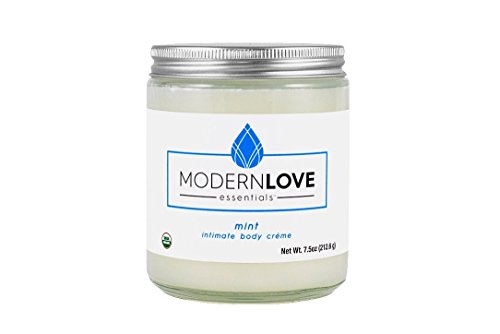 Organic Cooling Intimate Body Créme by Modern Love Essentials - Coconut Based, Organic, Natural - Flavored with Mint Essential Oils