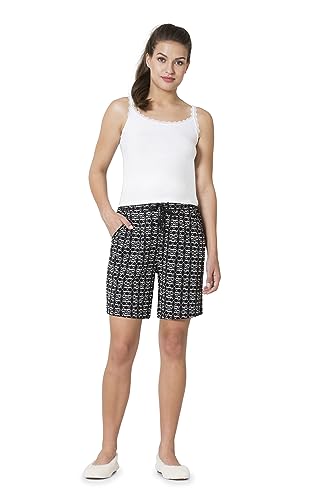 Image of Van Heusen Women's Lounge Allover Print Lounge Shorts - Modal Cotton - Functional Pocket, Superior Drape -Available in Pack of 1 & 2
