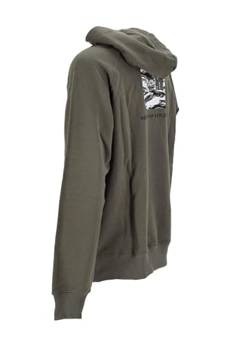 Pull-Over Homme The North Face Box NSE Raglan gris en coton - 3