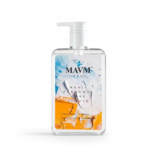 MAVM Mens Intimate Wash Groin & Private Cleanser for Odor & Itch | pH Balanced Hygiene Wash with Tea Tree & Chamomile (Coconut)
