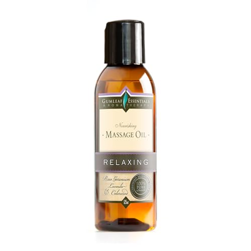 Gumleaf Essentials Relaxing Massage Oil - 4.2fl oz, Cruelty Free & Vegan, 100% Pure & Natural, 100% Recycled & Recylable Packaging