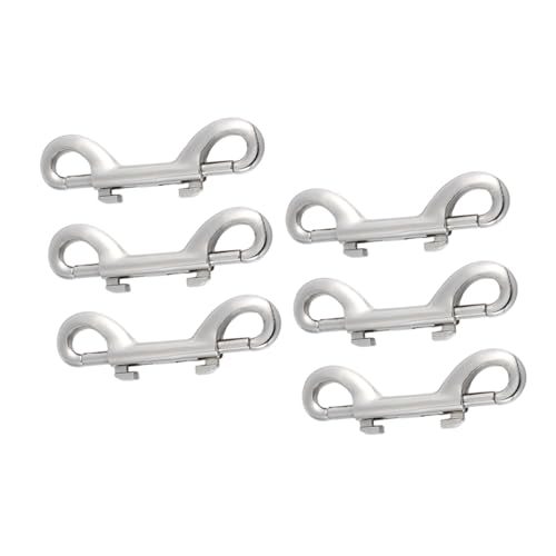 SOPOTUTU 6個 トリガースナップ両端フック 丈夫な二重スナップフック 犬用リード 大型犬ハーネス対応 アウトドア 室内兼用 バックパック ロー