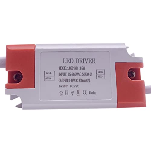 Image of LED Driver 300mA 600mA 900mA 1-3w 4-7w 8-12w 12-18w 18-25w 25-36w LED Constant Current Driver Power Unit Supply for LED Bulb Transformers (3-5W 300mA)