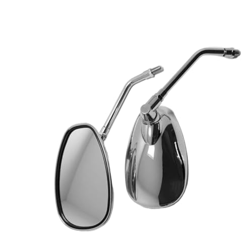 Rétroviseur de moto 10mm pour Honda VTX1300 C/R/S/T - Paire de miroirs noirs