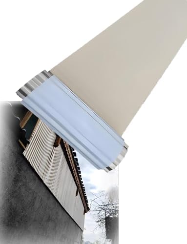Soundproof Stainless Steel Rain Shield Board - Silent Noise Reduction Corrugated Panel for Bay Window & Window Screen (39.4"x78.8") - Weatherproof Baffle
