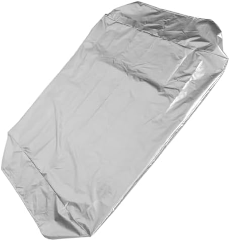 Waterproof Sandbox Cover with Drawstring, Oxford Cloth, Silver