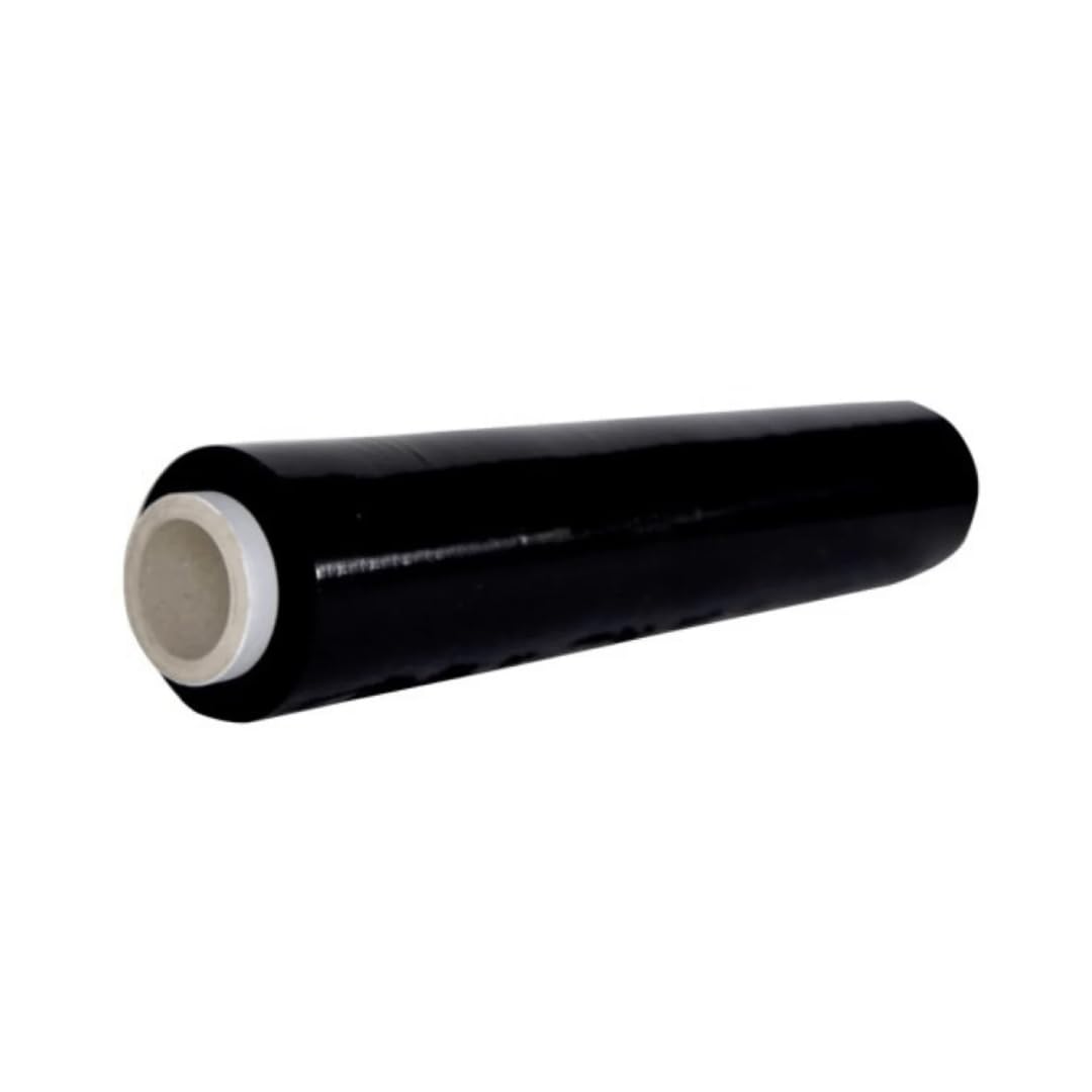 Pellicola Imballaggio Per Spedizioni Rotolo Di Bobina Estensibile Nero Peso 2,4 Kg Altezza 50 Cm (84)