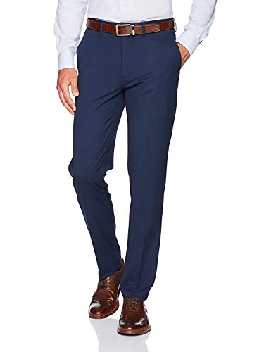 Adam Baker Men's Slim-Fit Flat-Front Dress Pants - Available in Colors