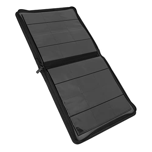 Fichário de Cartões Colecionáveis ​​Com Zíper de 12 Bolsos, Livro de Coleção de lã Interna Com Zíper