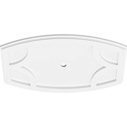 Image of Ekena Millwork CMP22X14KY-01000 Kailey Architectural Grade PVC Contemporary Urethane Ceiling Medallions 22 inchW x 14 5 /8 inchH x 1 inchID x 11 3 /4 inchC x 1 inchP