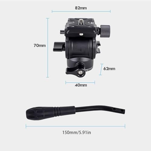 Hydrauliczna głowica kulowa tłumiąca statyw do kamery DSLR 360 Panoramiczna lekka kompaktowa głowica statywu ze stopu aluminium