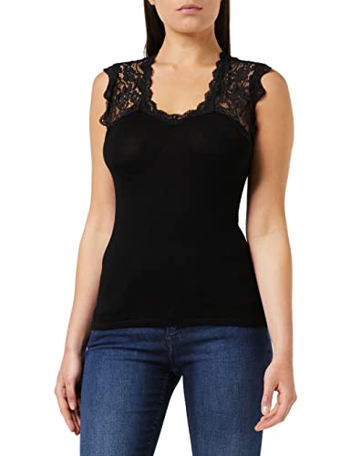 Pull tricot col dentelle Morgan 191-mlina.p t-shirt femme noir taille L