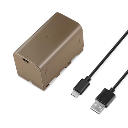 Image of NEEWER NP-F750 7000mAh Replacement Battery, 5.4Hrs Full Charge Time with USB Type C Port /Cable, Rechargeable Camera Camcorder Video Light Monitor Battery for Sony NP-F550 F750 F950 F970