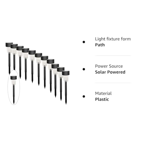 MAGGIFT 12 Pcs Solar Lights, Landscape Lights for Outdoor, Pathway, Lawn, Patio, Yard, Walkway, Deck, Driveway and Garden