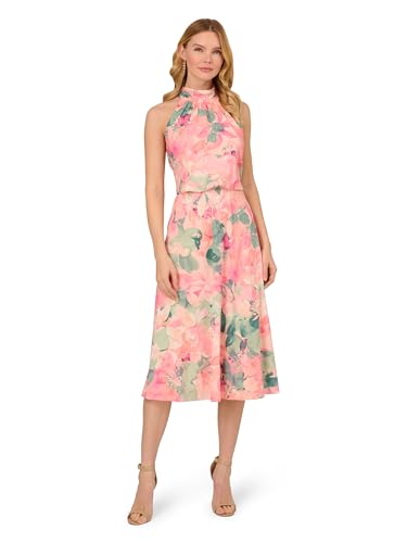 Adrianna Papell Women's Printed Midi Dress