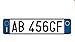 TARGA PROVVISORIA ALLUMINIO ANTERIORE & POSTERIORE CON STAMPA UV - TOP QUALITA' GARANZIA 20 ANNI - REPLICA DEL ORIGINALE (ANTERIORE 36X11 CM)